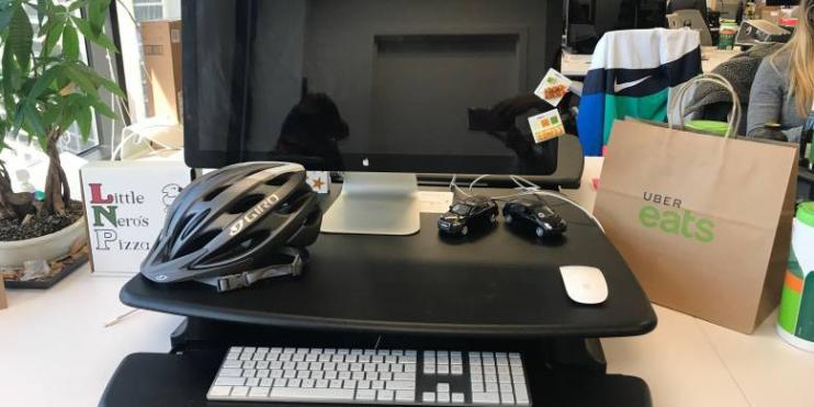 Here's what's on UberEats' Jason Droege's work desk