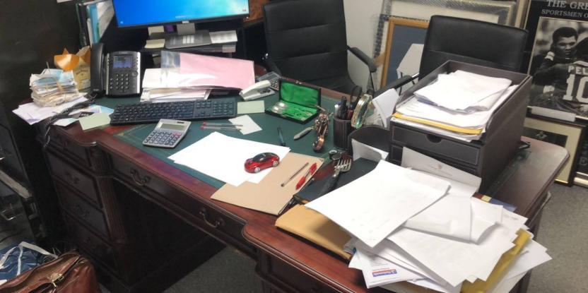 Here's what Posh Pawn star James Constantinou's work desk looks like