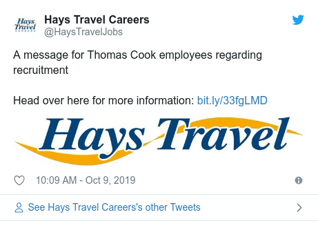 Hays Travel twitter