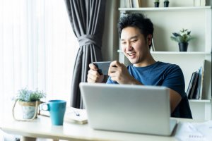 Slacking off while working from home
