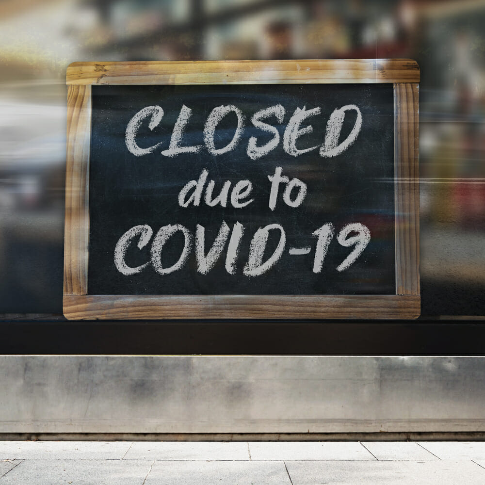 Closed due to COVID-19 - Support measures for local lockdown business