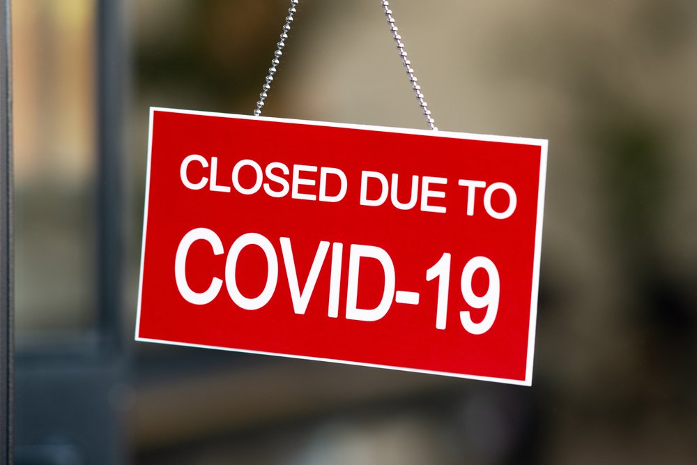 Job Support Scheme - Temporary "Closed due to Covid-19" sign