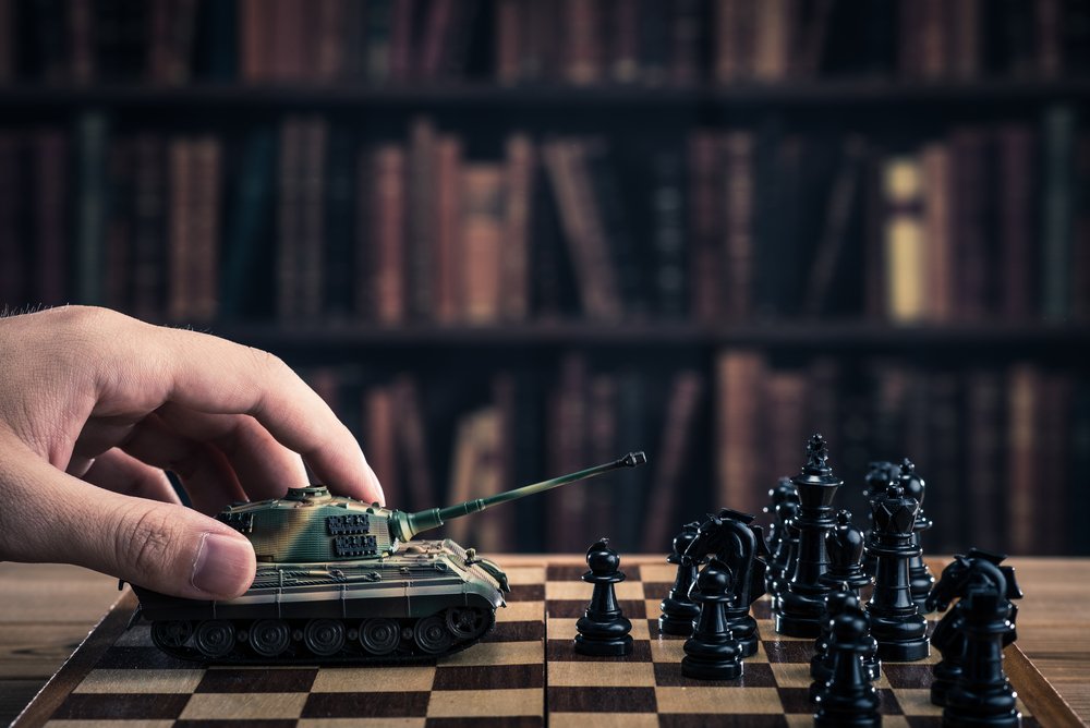 Tank on chess board - "Wargaming ? The secret of business resilience"